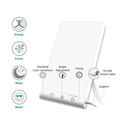 GloweMira SAD Lamp 10,000 Lux Light Therapy