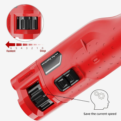 GrindyPex Dustproof Pet Nail Grinder with LED & 6-Speeds
