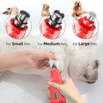 GrindyPex Dustproof Pet Nail Grinder with LED & 6-Speeds