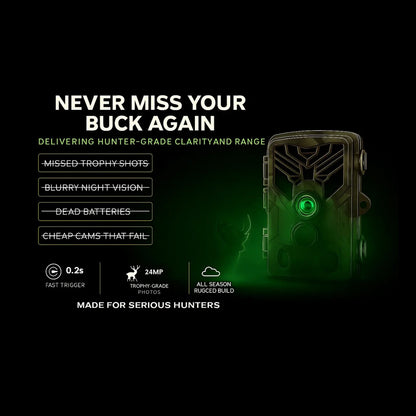 48MP WiFi Trail Game Camera 0.2s Trigger Speed Night Vision 4K