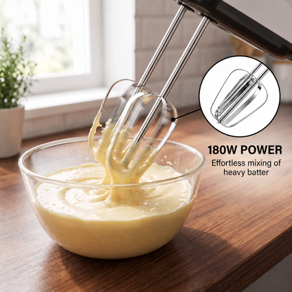 FilkMoss 7-Speed Electric Handheld Egg Beater & Mixer