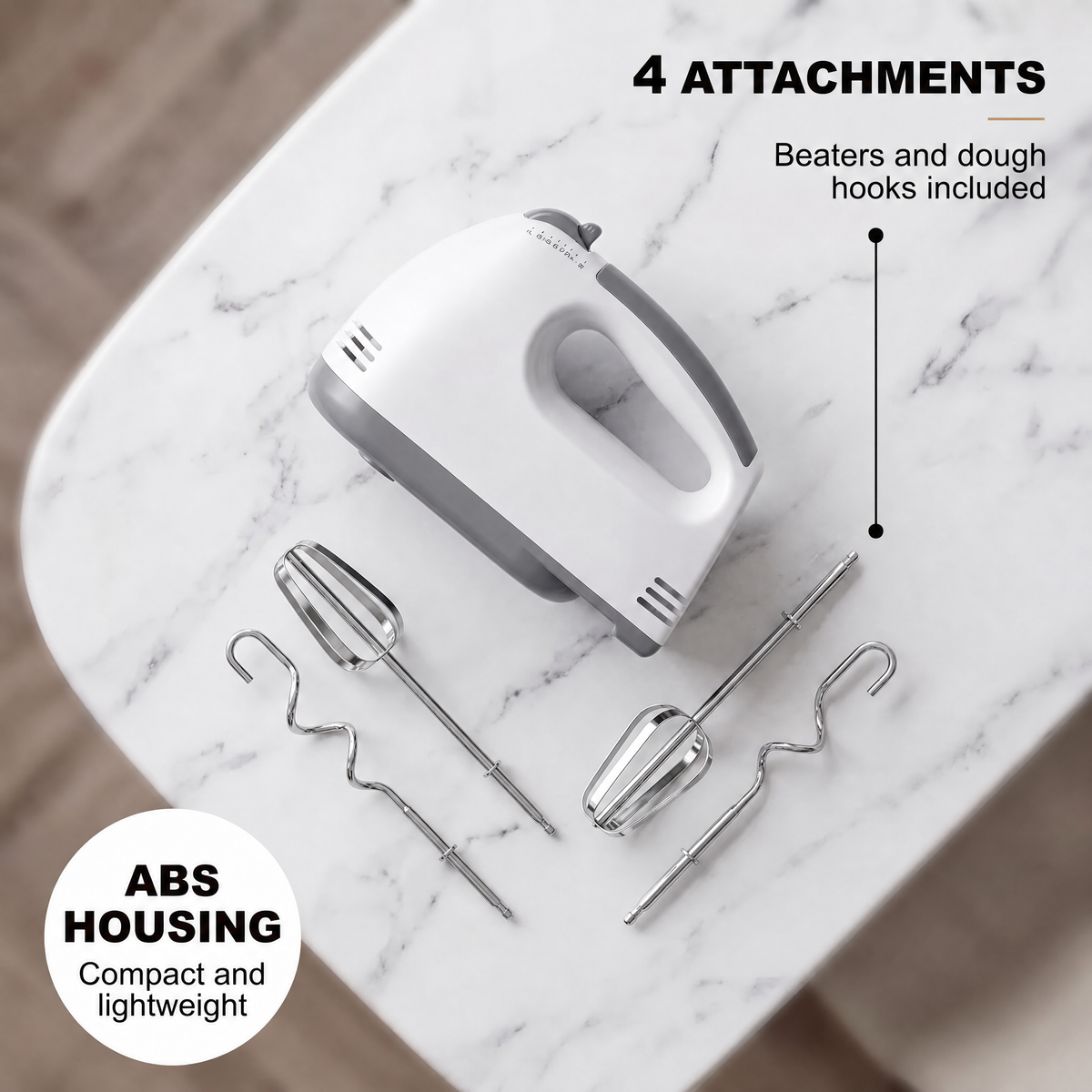 FilkMoss 7-Speed Electric Handheld Egg Beater & Mixer