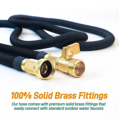 HosiExpi 100ft Expandable Garden Hose with 8-Pattern Nozzle