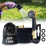 HosiExpi 100ft Expandable Garden Hose with 8-Pattern Nozzle