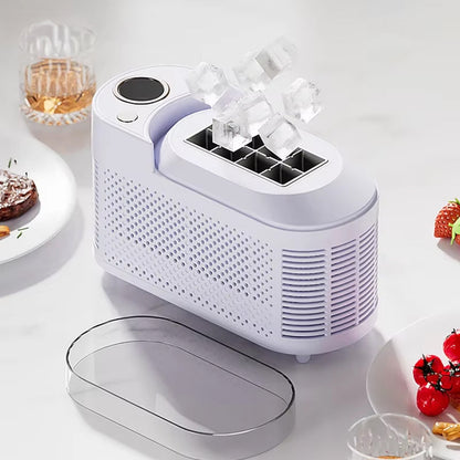 IcyBaxu Portable Ice Maker Triple Voltage 12V/110V/220V Compact Design
