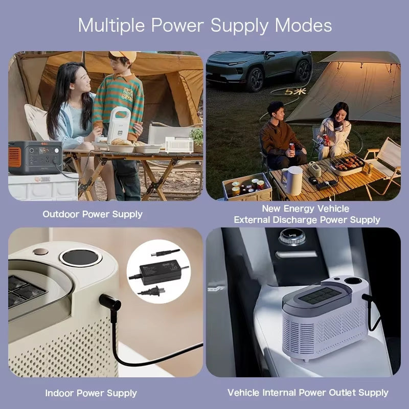 IcyBaxu Portable Ice Maker Triple Voltage 12V/110V/220V Compact Design