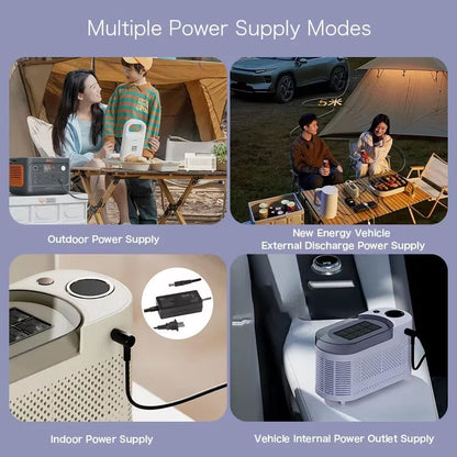 IcyBaxu Portable Ice Maker Triple Voltage 12V/110V/220V Compact Design