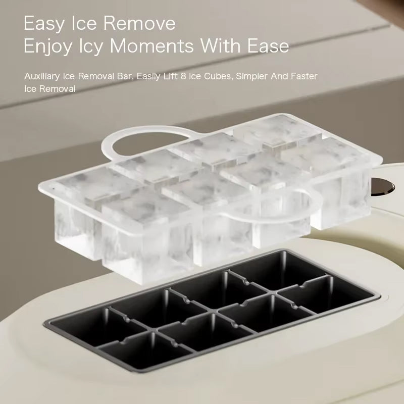 IcyBaxu Portable Ice Maker Triple Voltage 12V/110V/220V Compact Design
