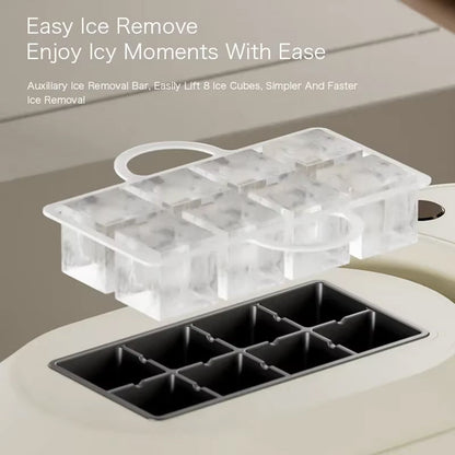 IcyBaxu Portable Ice Maker Triple Voltage 12V/110V/220V Compact Design