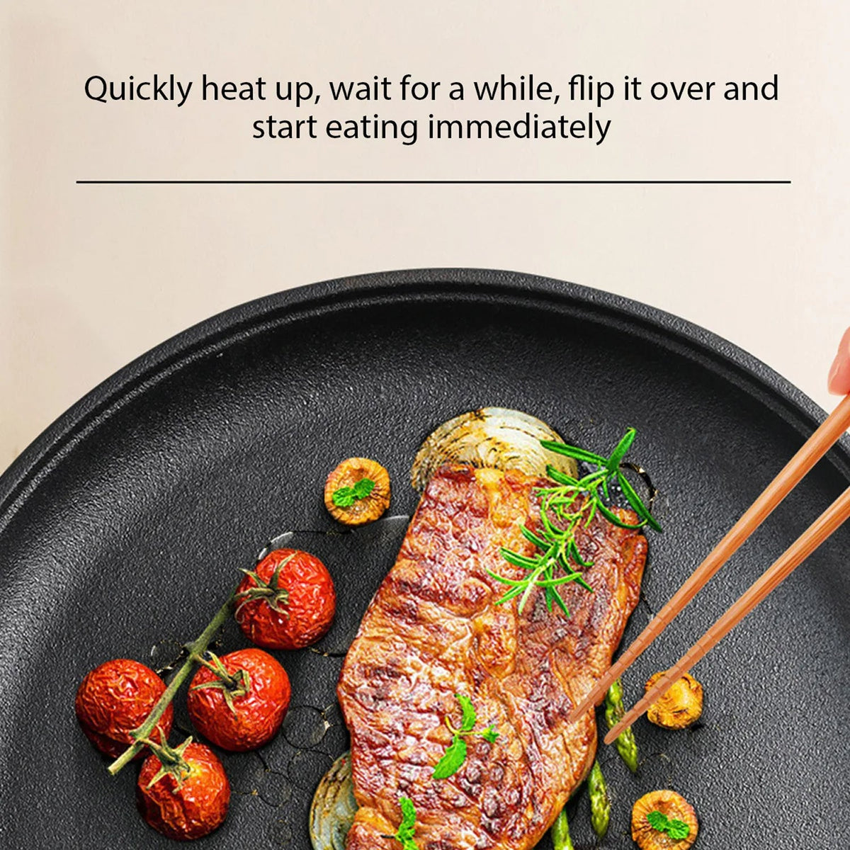 Ironissem Cast Iron Frying Pan - Pre-Seasoned Non-Stick Skillet
