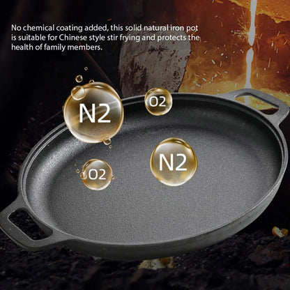 Ironissem Cast Iron Frying Pan - Pre-Seasoned Non-Stick Skillet