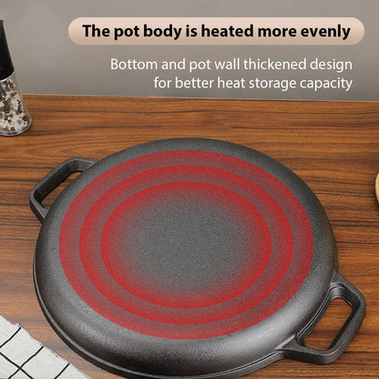Ironissem Cast Iron Frying Pan - Pre-Seasoned Non-Stick Skillet