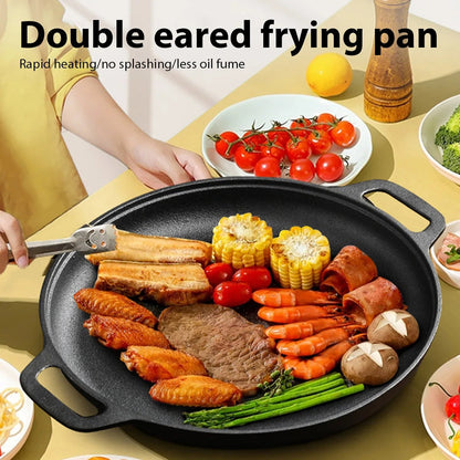 Ironissem Cast Iron Frying Pan - Pre-Seasoned Non-Stick Skillet