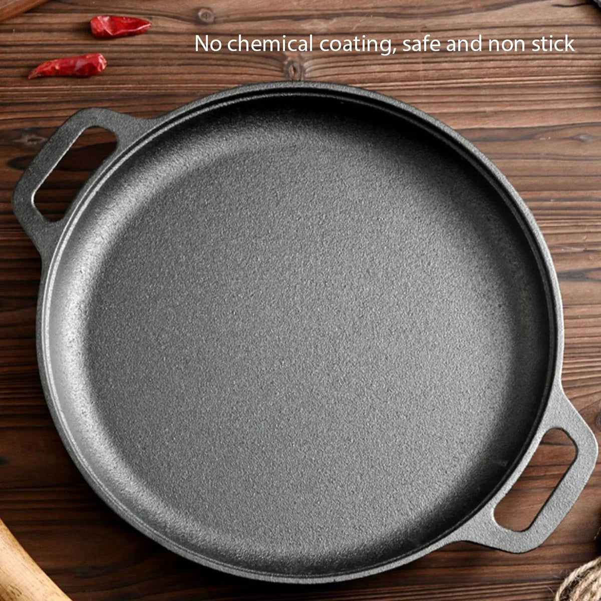 Ironissem Cast Iron Frying Pan - Pre-Seasoned Non-Stick Skillet