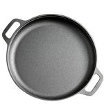 Ironissem Cast Iron Frying Pan - Pre-Seasoned Non-Stick Skillet