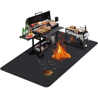 JoliBanix BBQ Grill Mat Extra Large Fireproof for Deck Protection