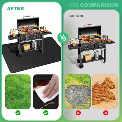 JoliBanix BBQ Grill Mat Extra Large Fireproof for Deck Protection