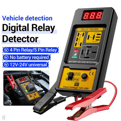 LamiWexi Automotive Relay Tester with Live Voltage Display