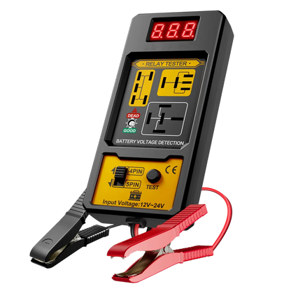 LamiWexi Automotive Relay Tester with Live Voltage Display