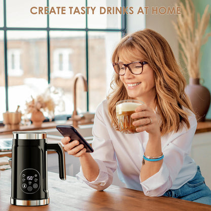 LicoBash 5-in-1 Milk Frother with LED Display