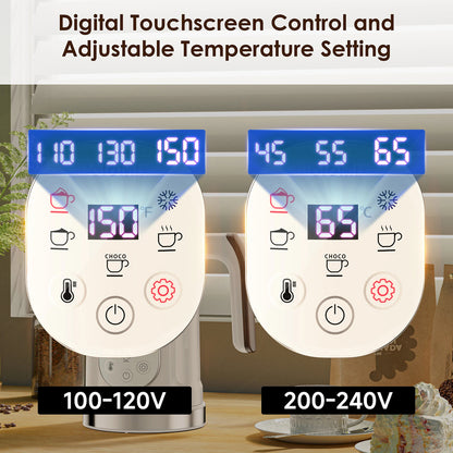 LicoBash 5-in-1 Milk Frother with LED Display