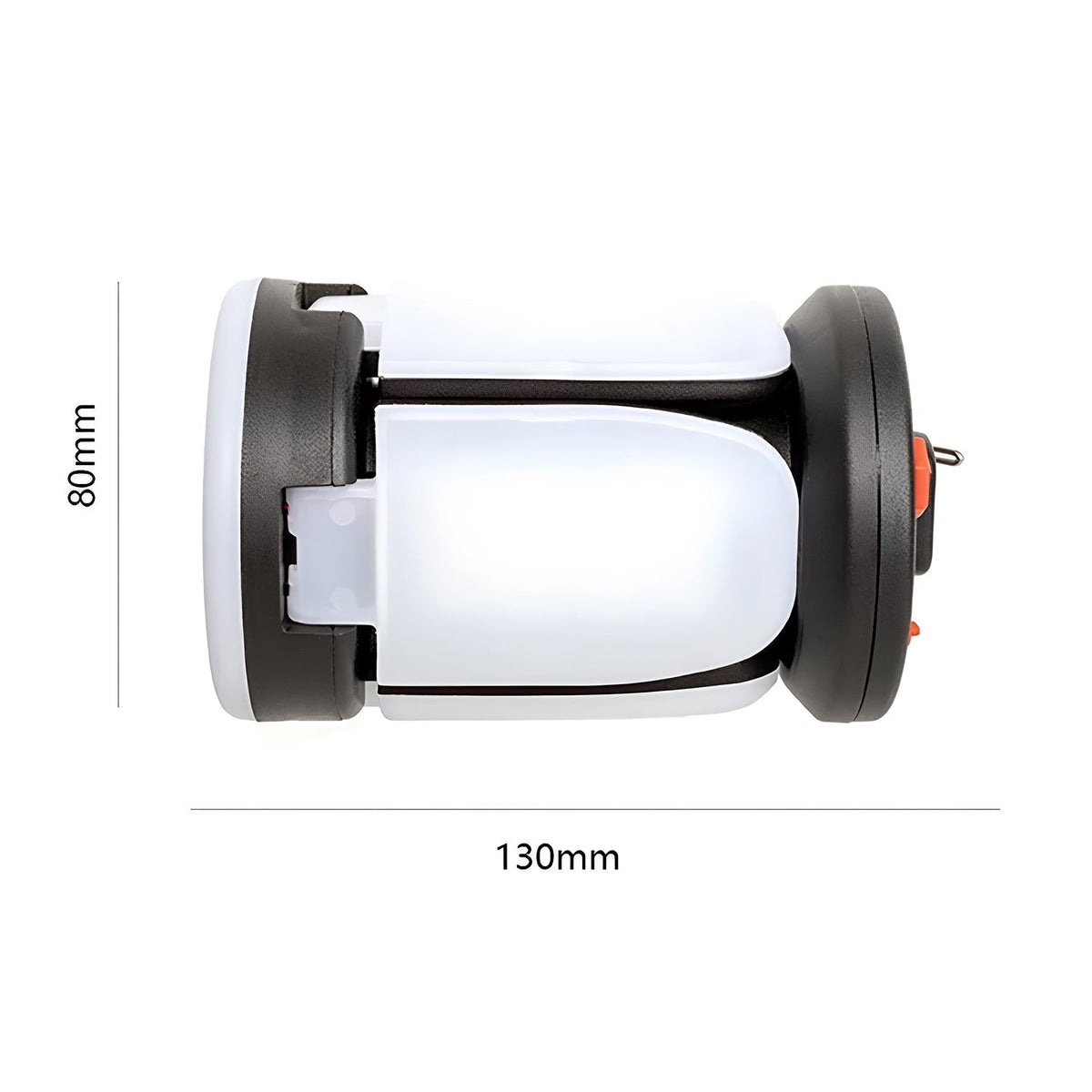 LomiFors Solar & USB Rechargeable Emergency Camping Lantern with Power Bank