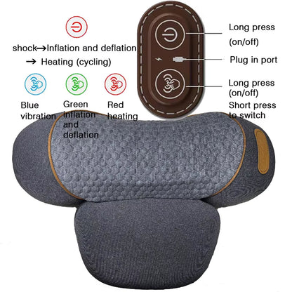 LupiSopix 3-in-1 Neck Massager Pillow for Posture Correction
