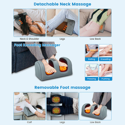MajixLiva Full Body Massage Mat with Heat and Neck Kneading