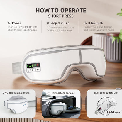 MasaHixiv Heated Eye Mask for Dry Eyes and Migraines