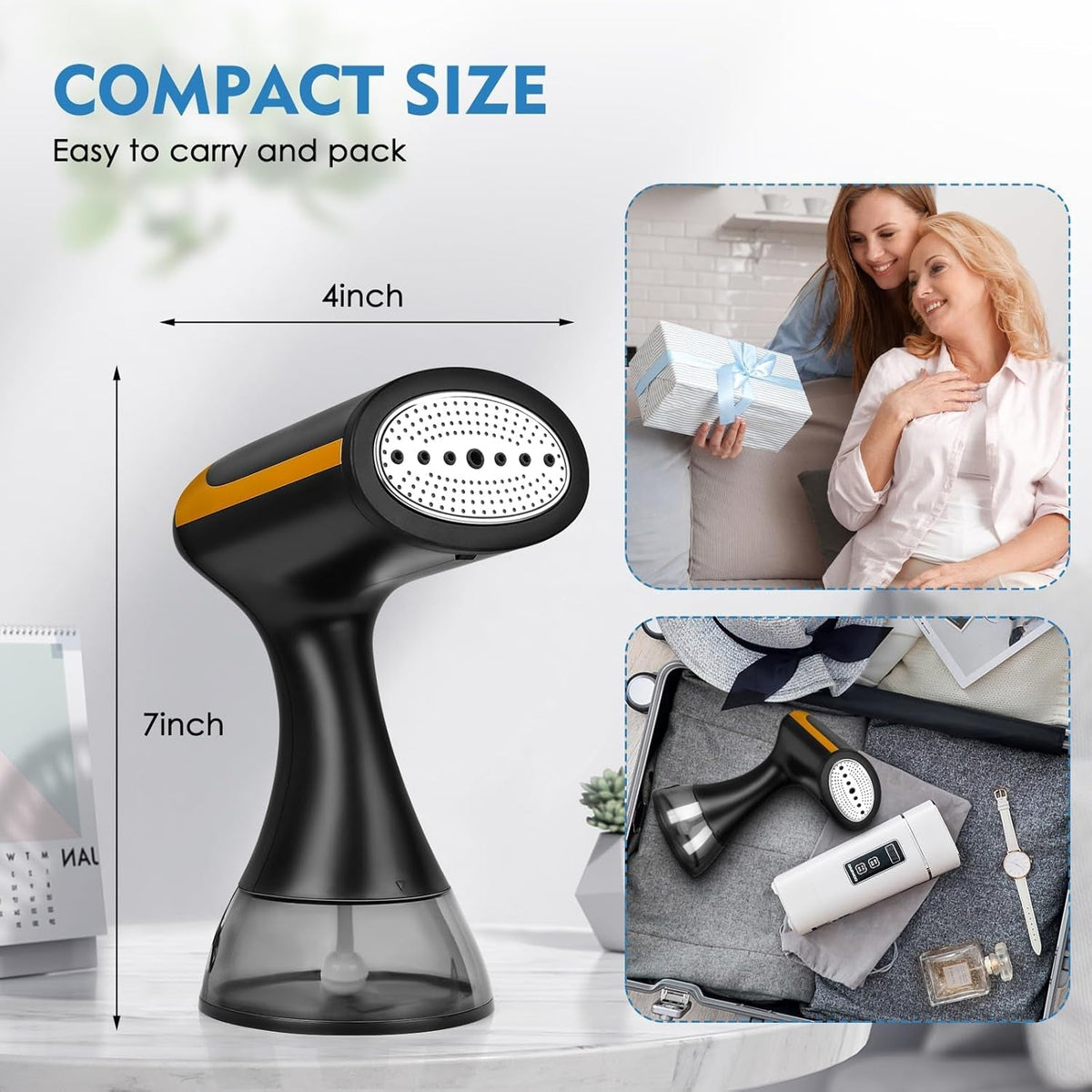 MaxGavic 1500W Handheld Clothes Steamer for Travel & Home