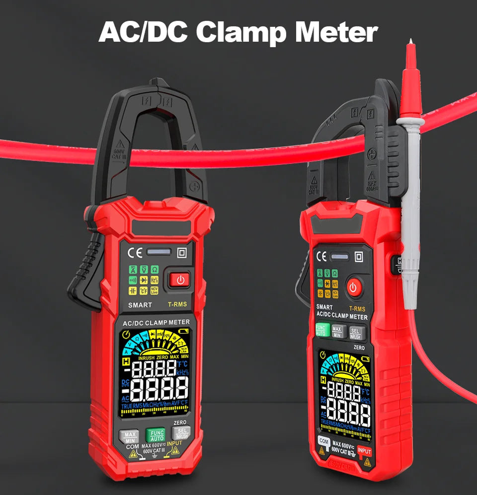 MereiCeci True RMS Digital Clamp Meter for Industrial HVAC