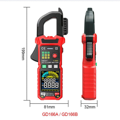 MereiCeci True RMS Digital Clamp Meter for Industrial HVAC