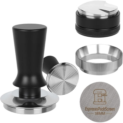 MerseHaus 53mm Calibrated Espresso Tamper with Ripple Base