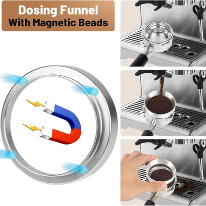 MerseHaus 53mm Calibrated Espresso Tamper with Ripple Base