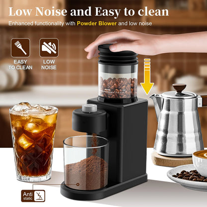 NeadGrint 25-Setting Conical Burr Coffee Grinder with LCD Touchscreen