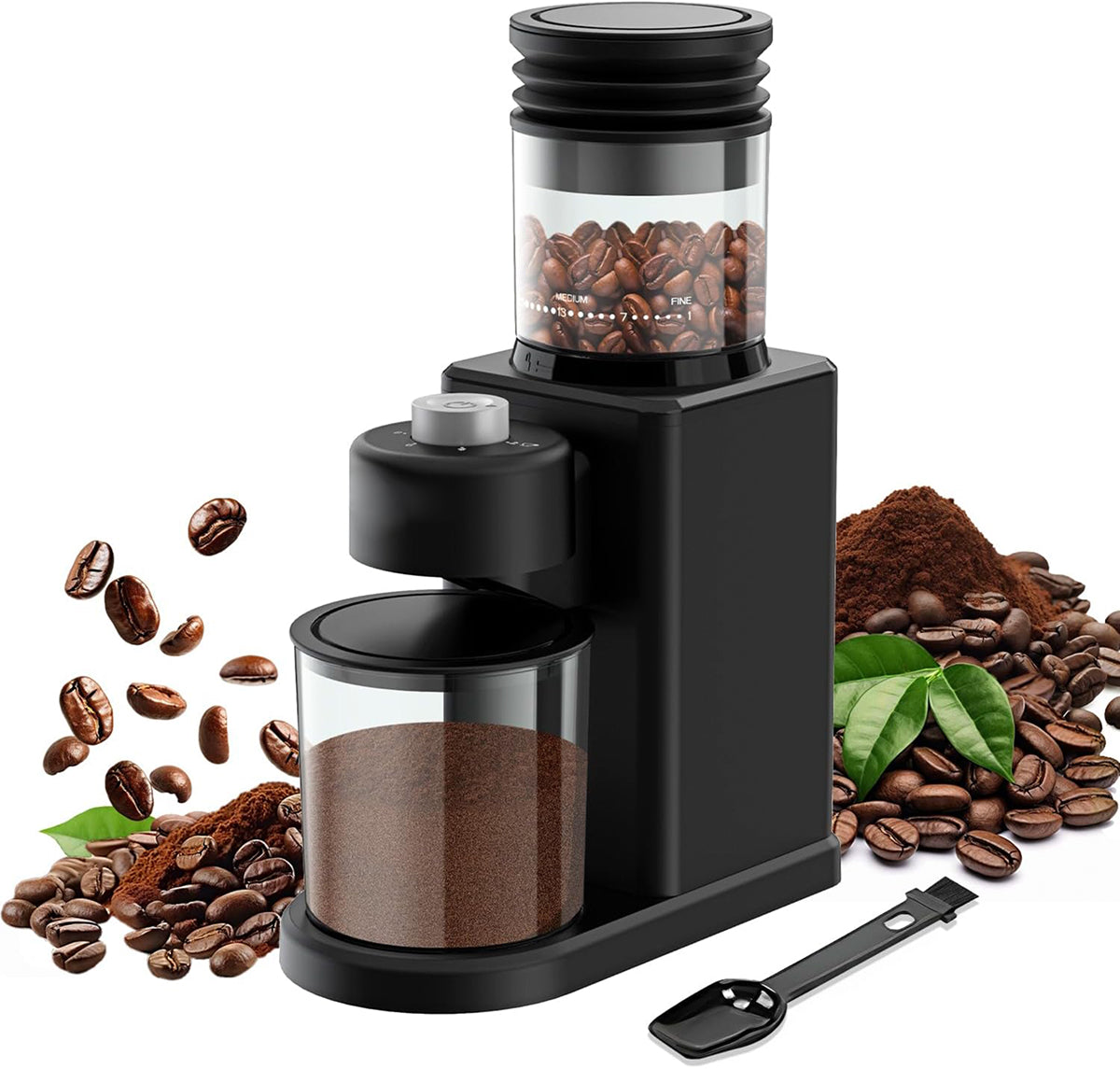 NeadGrint 25-Setting Conical Burr Coffee Grinder with LCD Touchscreen