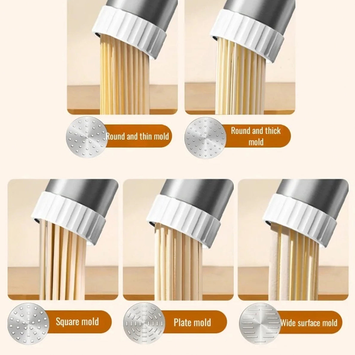 NoodiMeal Cordless Electric Handheld Noodle & Pasta Maker