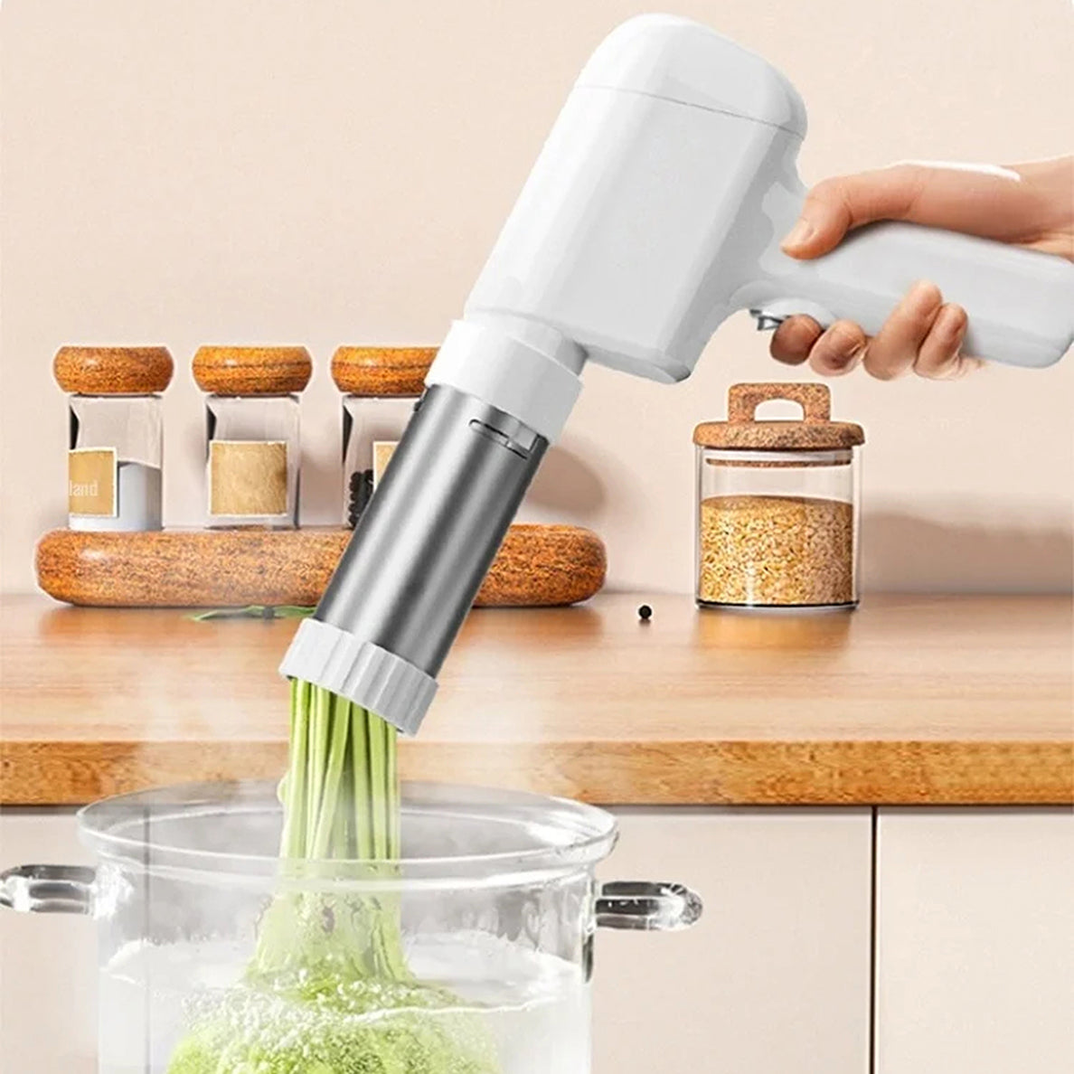 NoodiMeal Cordless Electric Handheld Noodle & Pasta Maker
