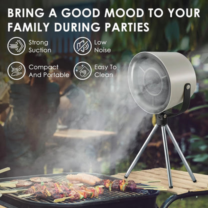 OffSmoki Desktop Range Hood - Portable Kitchen Extractor Fan