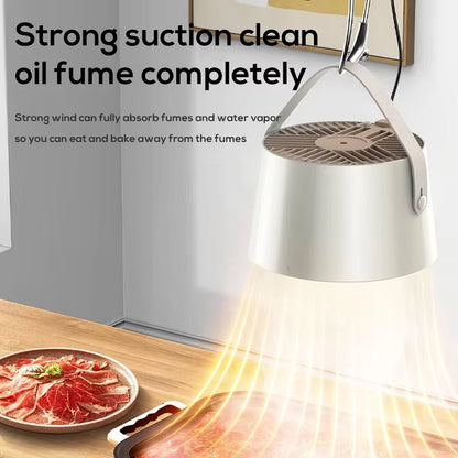 OffSmoki Desktop Range Hood - Portable Kitchen Extractor Fan