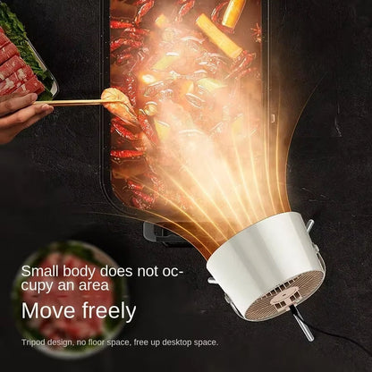 OffSmoki Desktop Range Hood - Portable Kitchen Extractor Fan