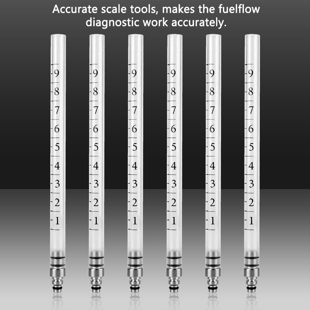 OlexAzin 6-Port Simultaneous Fuel Injector Flow Meter Kit
