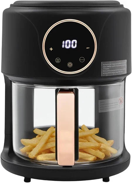 Non-Toxic Glass Air Fryer with PFAS-Free Borosilicate Pot
