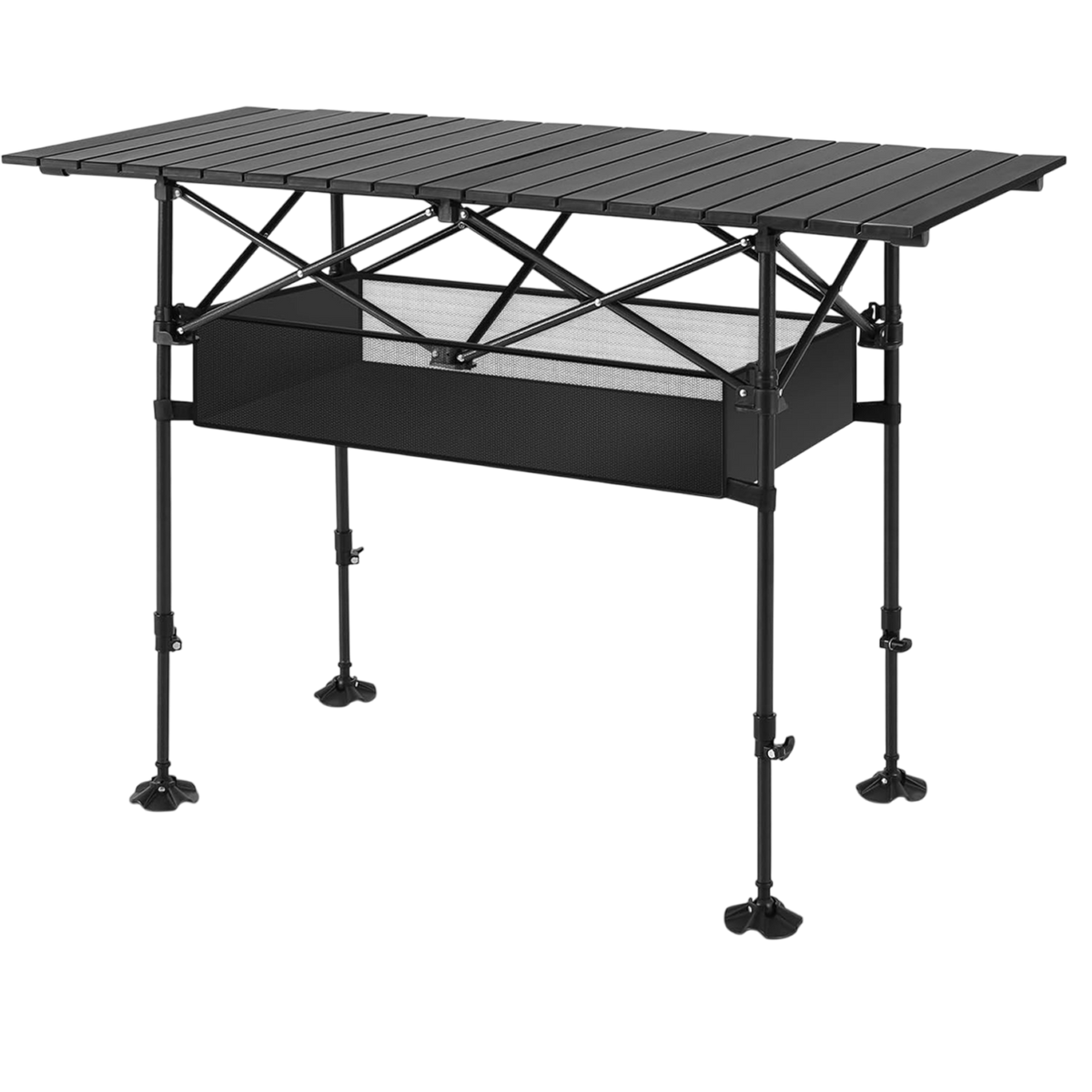 PimiTabix Portable Folding Camping & Picnic Table with Adjustable Height