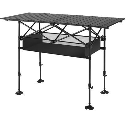 PimiTabix Portable Folding Camping & Picnic Table with Adjustable Height
