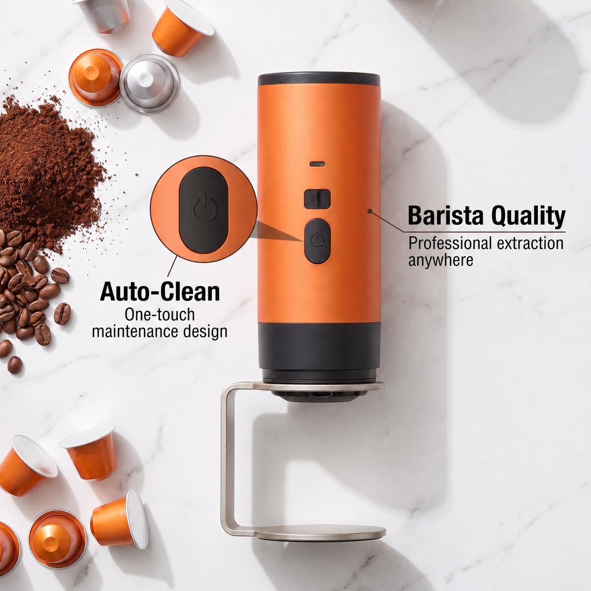 DreMilvo Wireless 15Bar Portable Coffee Machine