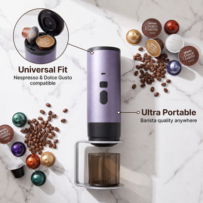 DreMilvo Wireless 15Bar Portable Coffee Machine