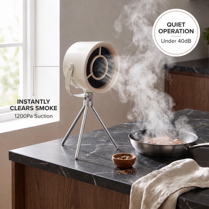 OffSmoki Desktop Range Hood - Portable Kitchen Extractor Fan