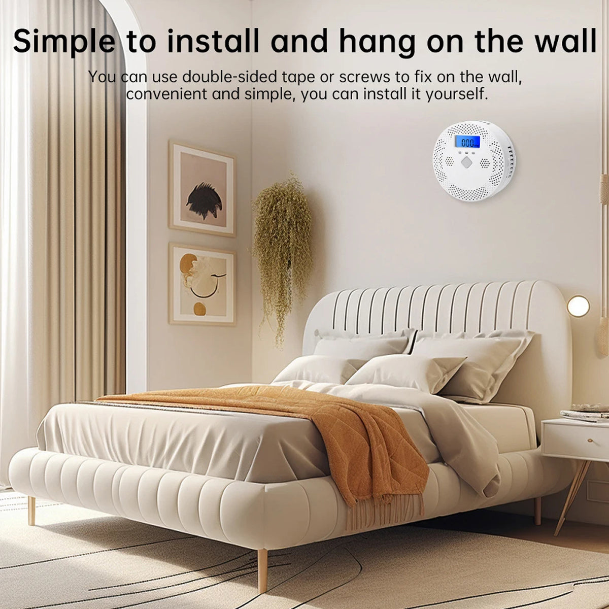 PralliRes Smart Carbon Monoxide Detector with Tuya App WiFi Notifications