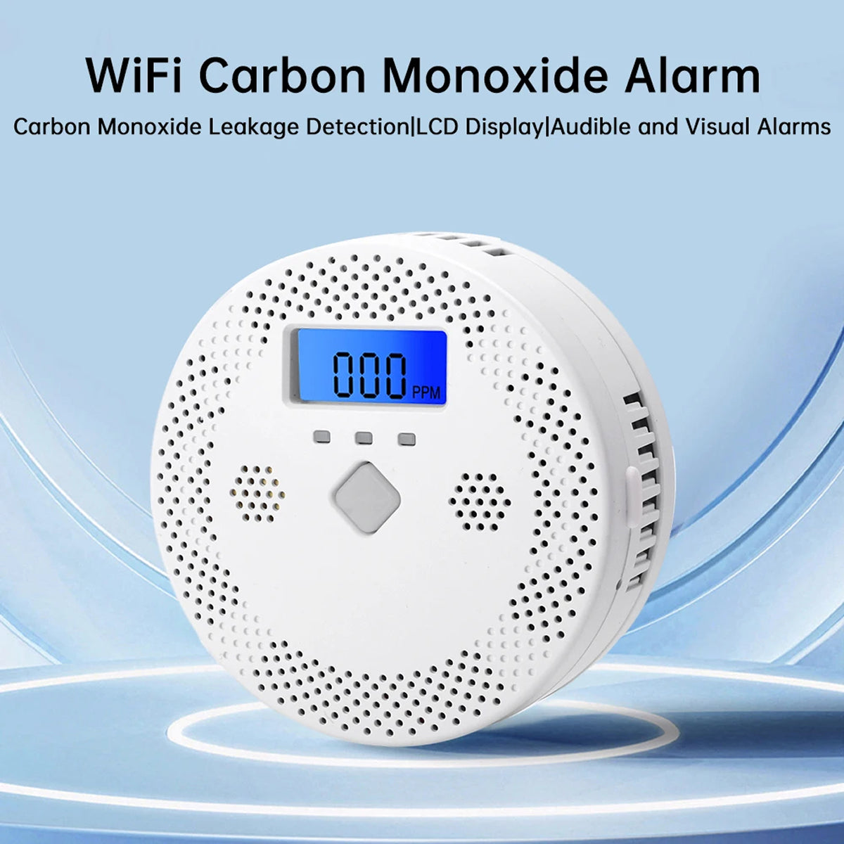 PralliRes Smart Carbon Monoxide Detector with Tuya App WiFi Notifications
